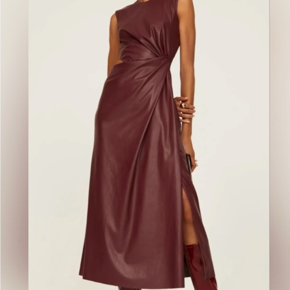 Jonathan Simkhai Burgundy Maxi Dress